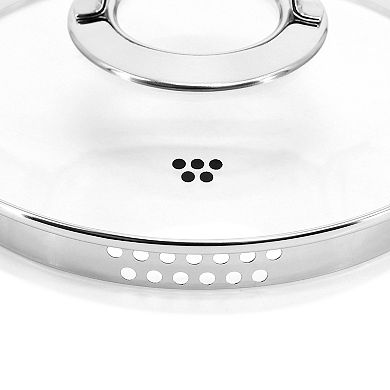 Korkmaz Galaski Non Stick 8 Inch 3 Liter Casserole with Lid in Black