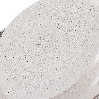 Korkmaz Granita 2.5 Liter Aluminum Nonstick Low Casserole with Lid in Tan