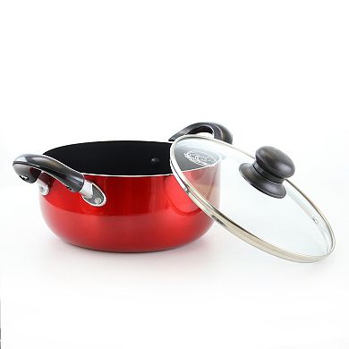 Better Chef 13 Quart Aluminum Dutch Oven in Red