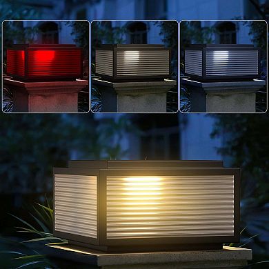 Color Changing Outdoor Solar Powered Post Cap Lights