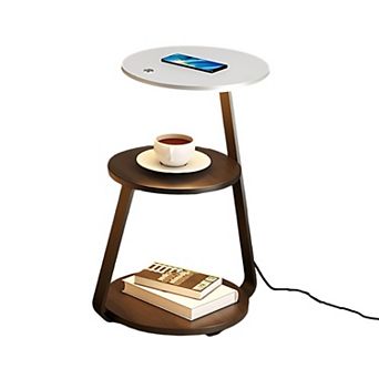 Smart Nightstand With Wireless Charger & Night Light