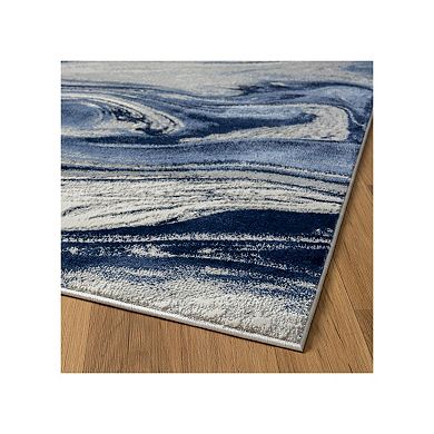 Luxe Weavers Modern Abstract Marble Swirl Area Rug