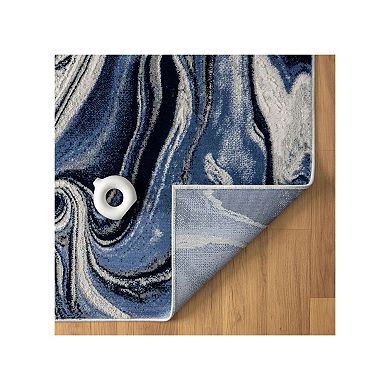 Luxe Weavers Modern Abstract Marble Swirl Area Rug