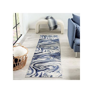 Luxe Weavers Modern Abstract Marble Swirl Area Rug