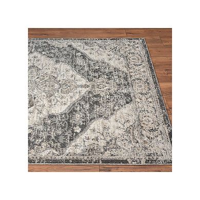 Luxe Weavers Vintage Floral Medallion Area Rug