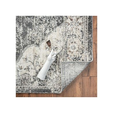 Luxe Weavers Vintage Floral Medallion Area Rug