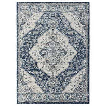 Luxe Weavers Vintage Floral Medallion Area Rug