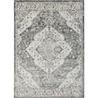 Luxe Weavers Vintage Floral Medallion Area Rug