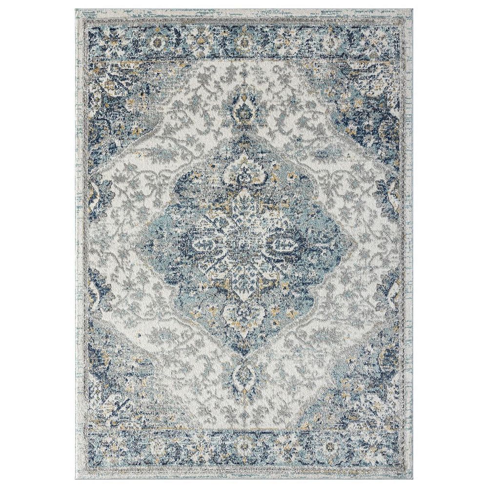 Luxe Weavers Vintage Floral Medallion Area Rug