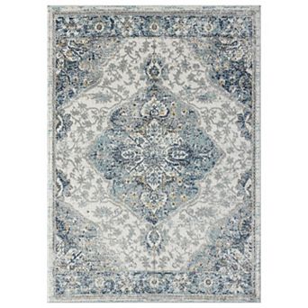 Luxe Weavers Vintage Floral Medallion Area Rug