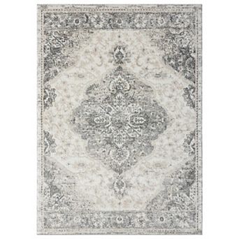 Luxe Weavers Vintage Floral Medallion Area Rug