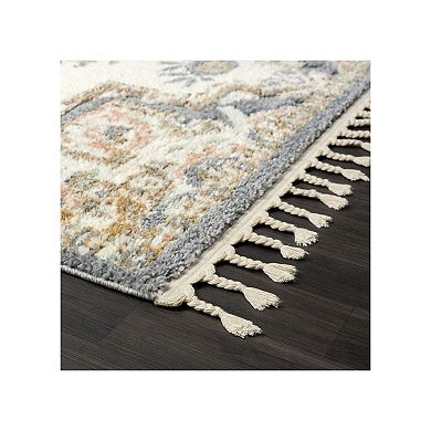 Luxe Weavers Southwestern Medallion Fringe Area Rug