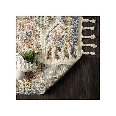 Luxe Weavers Southwestern Medallion Fringe Area Rug