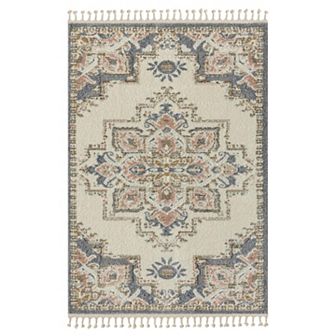 Luxe Weavers Southwestern Medallion Fringe Area Rug