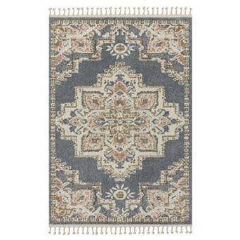 Luxe Weavers Southwestern Medallion Fringe Area Rug