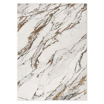 Luxe Weavers Marble Metallic Abstract Area Rug