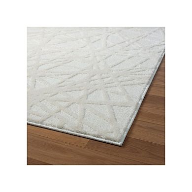 Luxe Weavers Geometric Abstract Lines Area Rug