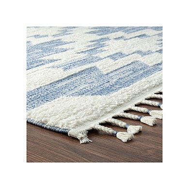 Luxe Weavers South Western Fringe Geometric Area Rug
