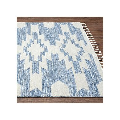 Luxe Weavers South Western Fringe Geometric Area Rug