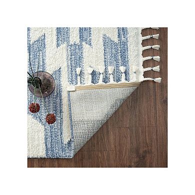 Luxe Weavers South Western Fringe Geometric Area Rug