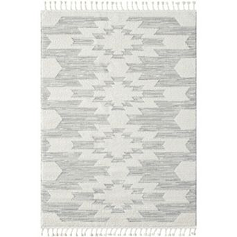 Luxe Weavers South Western Fringe Geometric Area Rug