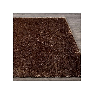 Luxe Weavers Solid Plush Shag Area Rug