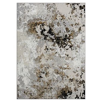 Luxe Weavers Modern Abstract Area Rug High Low Texture