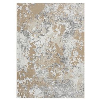 Luxe Weavers Modern Abstract Area Rug High Low Texture