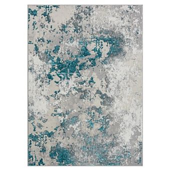 Luxe Weavers Modern Abstract Area Rug High Low Texture