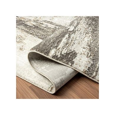 Luxe Weavers Distressed Abstract Area Rug