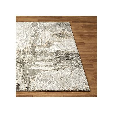Luxe Weavers Distressed Abstract Area Rug