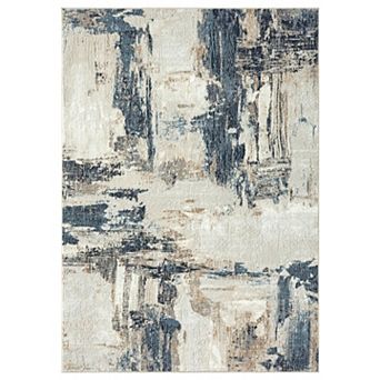 Luxe Weavers Distressed Abstract Area Rug