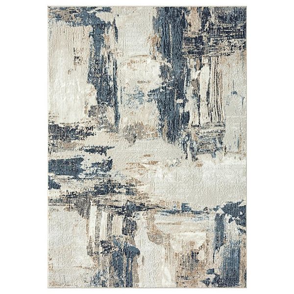 Luxe Weavers Distressed Abstract Area Rug