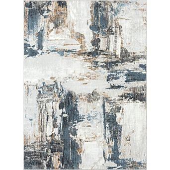 Luxe Weavers Distressed Abstract Area Rug