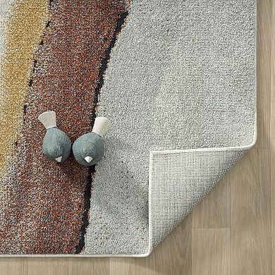 Luxe Weavers Marble Waved Area Rug
