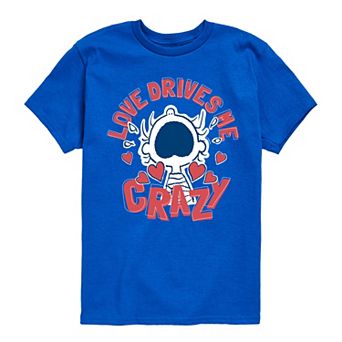 Boys 8-20 Peanuts Love Drives Me Crazy Graphic Tee