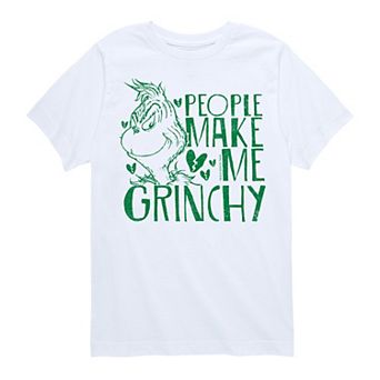 Boys 8-20 Dr. Seuss People Make Me Grinchy Graphic Tee