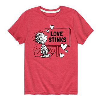 Boys 8-20 Peanuts Love Stinks Graphic Tee
