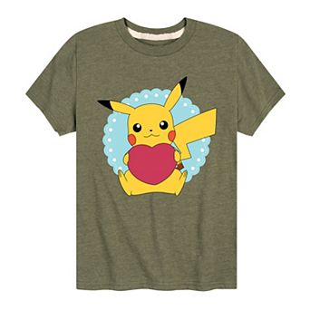 Boys 8-20 Pokémon Pikachu Heart Graphic Tee