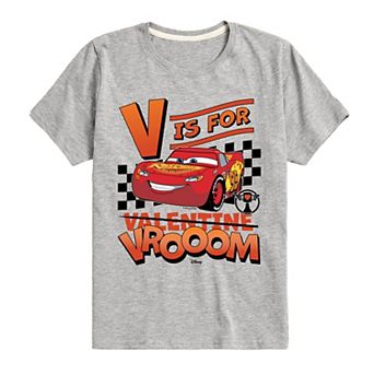 Disney / Pixar's Cars Lightning McQueen Boys 8-20 V Is For Vrooom Graphic Tee
