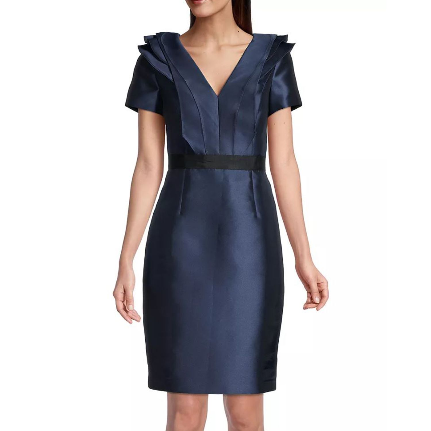 Женские платья Focus By Shani Satin Mikado Ruffle Dress