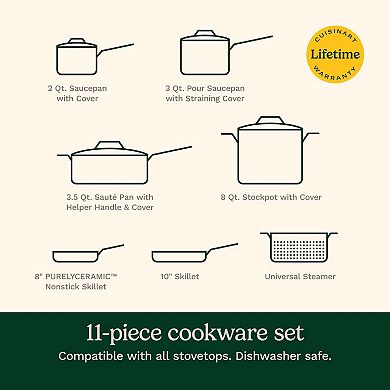 Cuisinart® Professional Series™ 11-pc. Stainless Steel Cookware Set