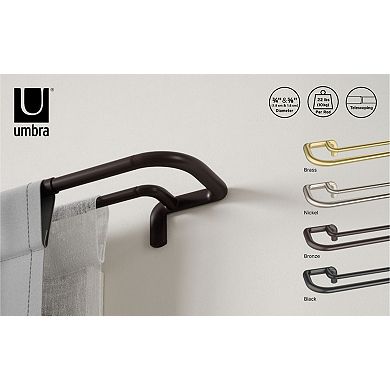 Umbra Twilight 3/4-in. Wrap-Around Double Drapery Curtain Rod