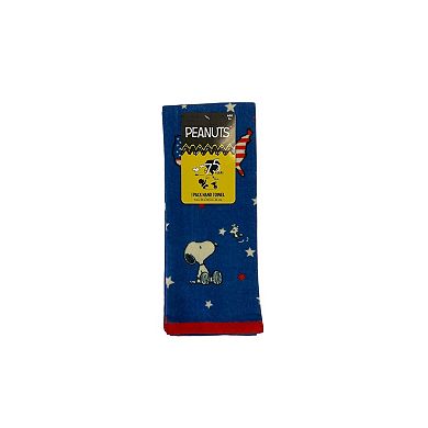 Peanuts Snoopy & Woodstock Red, White & Blue U.S.A. Hand Towel