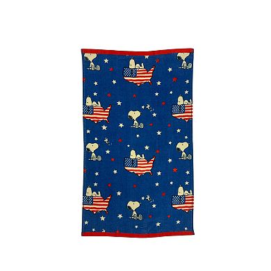 Peanuts Snoopy & Woodstock Red, White & Blue U.S.A. Hand Towel