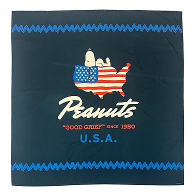 Peanuts Snoopy Red, White & Blue U.S.A. Shower Curtain
