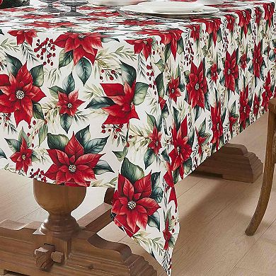 Avanti Poinsettia Tablecloth