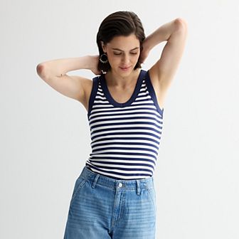 Women's Sonoma Goods For Life® Rib V-Neck Tank Top