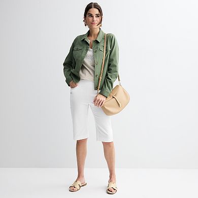 Women's Croft & Barrow® Linen-Like Jacket