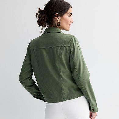 Women's Croft & Barrow® Linen-Like Jacket